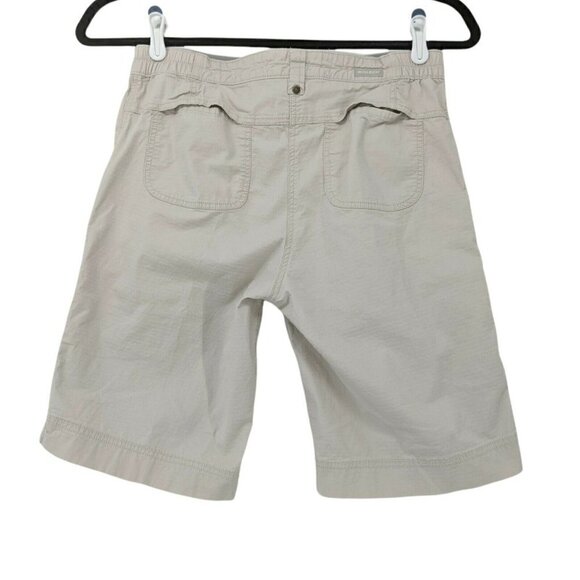 Woolrich Bermuda Shorts Roll Up  Women's Small S Stone Ripstop Outdoor Casual - Picture 2 of 8